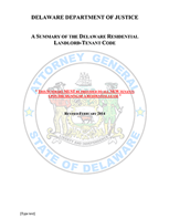 Delaware Attorney General's Summary of The Delaware Landlord Tenant Code