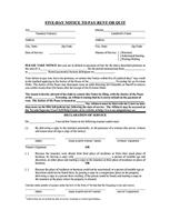 Nevada Notice of Termination and Notice to Vacate