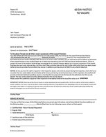 California 60 Day Notice to Vacate