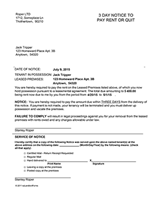 New Mexico 3 Day Notice for Non-Payment of Rent