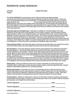 Roommate Lease Addendum