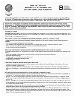 Chicago's Residential Landlord and Tenant Ordinance Summary