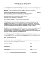 Hunting Lease Agreement
