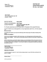 Rhode Island Notice of Non-Compliance