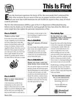 This is Fire! - A Factsheet on the Nature of Fire (from www.usfa.fema.gov)