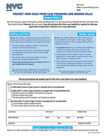 New York City Required Annual Notice -Window Guards and Lead Paint