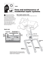 Care and Maintenance of Residential Septic Systems