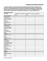 Michigan Walk-Through Checklist