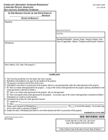 Hawaii Official Landlord Tenant Complaint (5th Circuit Court) 