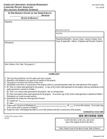 Hawaii Official Landlord Tenant Complaint (3rd Circuit Court) 