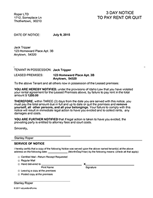 Idaho 3 Day Notice to Pay Rent or Quit