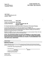 Ohio 3 Day Notice to Pay or Vacate