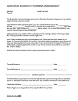 Bi-Weekly Payment Arrangement