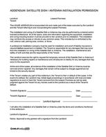 Satellite Dish/Antenna Installation Policy and Permission