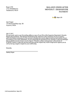 Balance Owed After Moveout - Demand for Payment