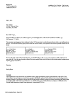 Rental Application Denial