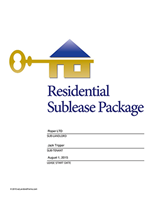 Sublease Agreement / Sublet Agreement