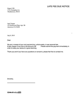 Late Fee Due Notice