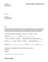 Employment Verification