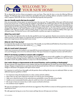Tenant Welcome Letter