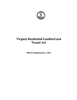 Virginia Landlord Tenant Act & Handbook
