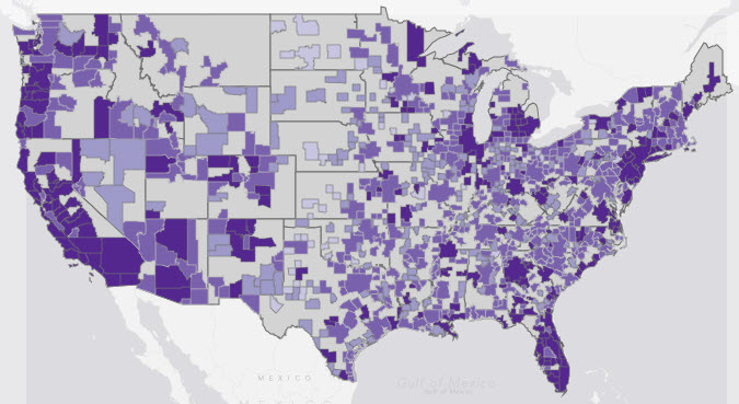 Renter Housing Burden Map