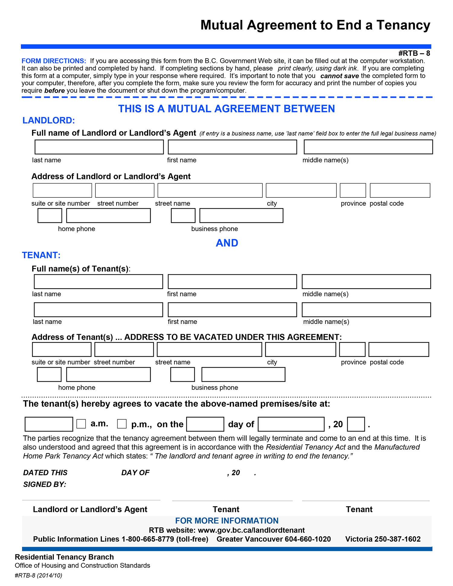 Legal Mutual Agreement Template | PDF Template