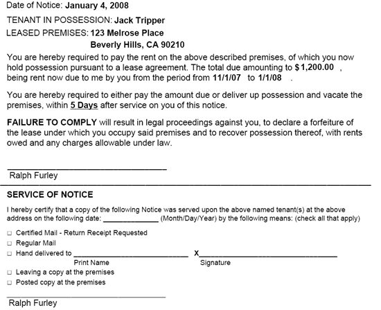 When should a landlord deliver a quit notice letter to a tenant?