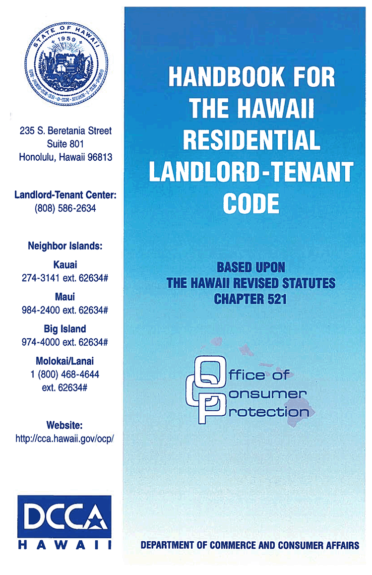 Hawaii Landlord Tenant Handbook EZ Landlord Forms