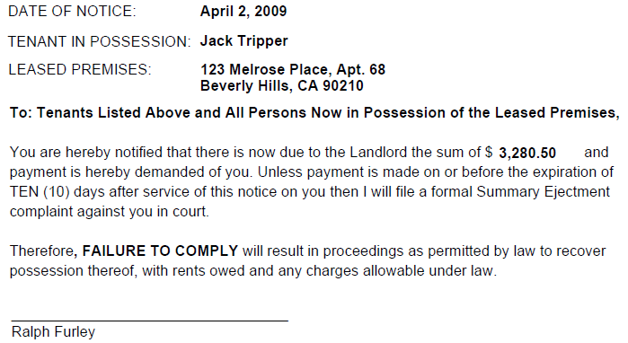 North Carolina 10 Day Demand for Rent EZ Landlord Forms North Carolina 10 Day Demand for Rent EZ Landlord Forms