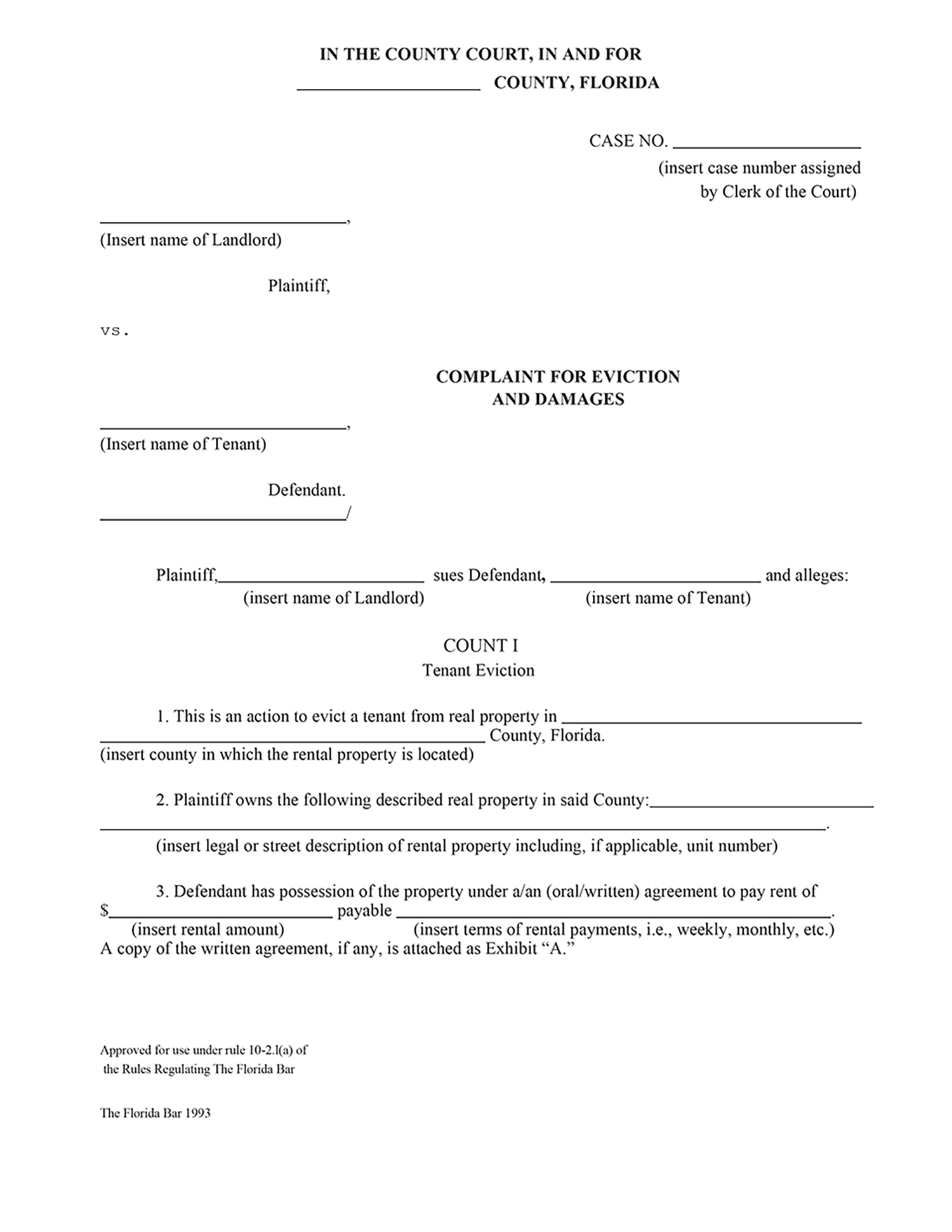 Intent To Vacate Letter Florida from www.ezlandlordforms.com