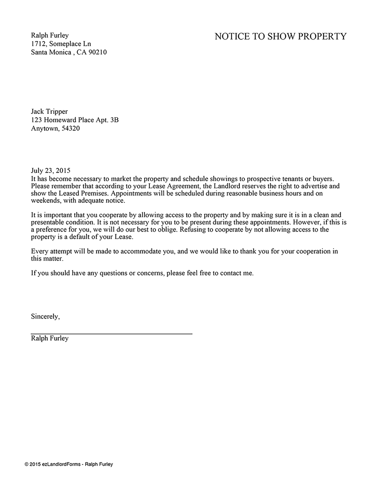 Free Sample Letter Of Intent To Sell Property from www.ezlandlordforms.com