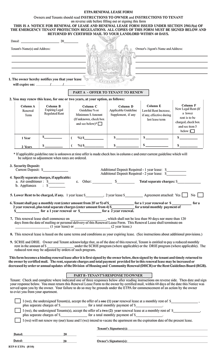 Eviction Notice Nyc Form