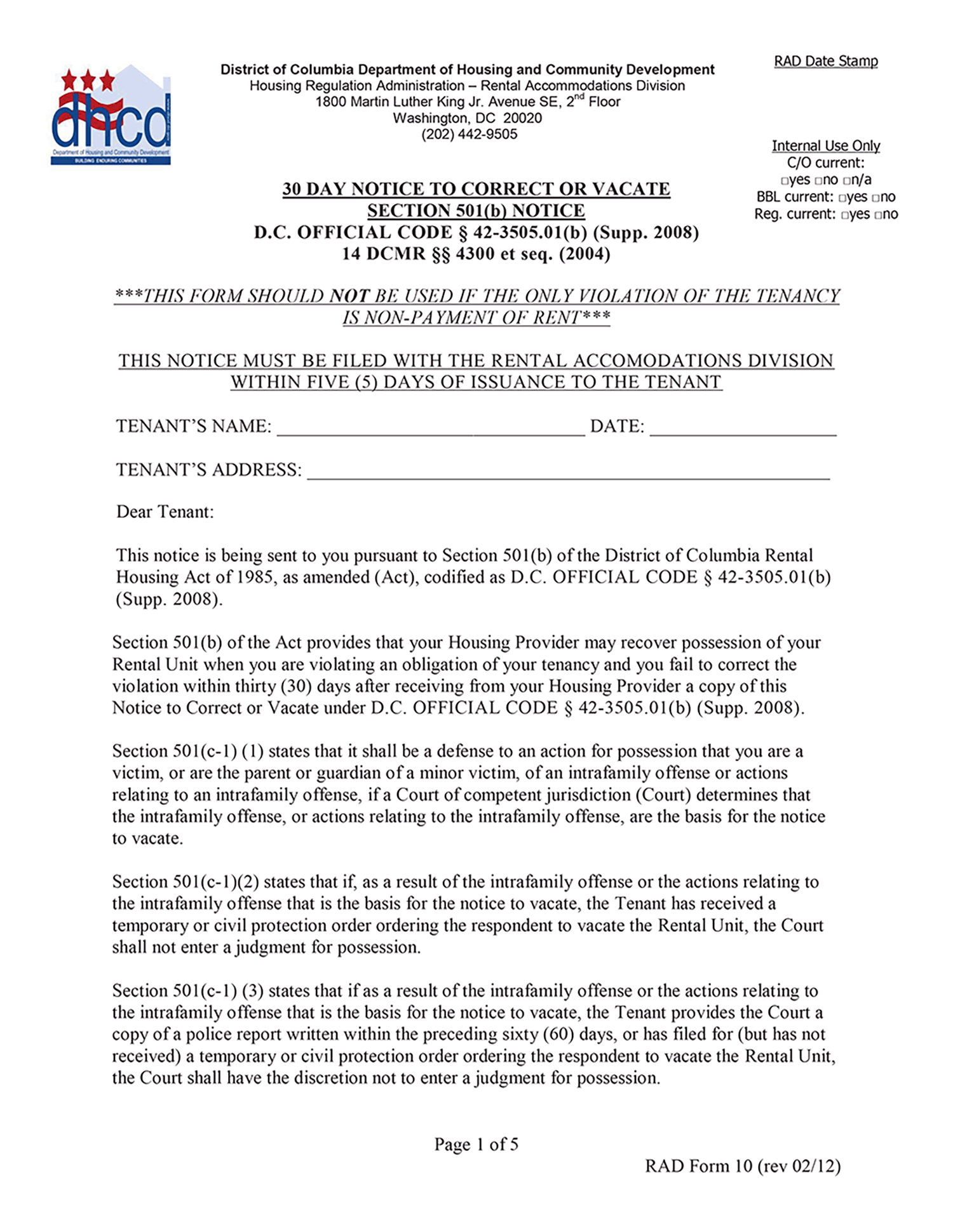 30 Days Eviction Notice Template from www.ezlandlordforms.com