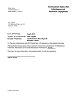 Letter of demand property damage