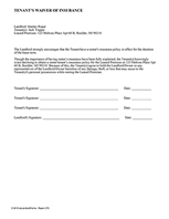 property disclosure form state by state lease disclosures ezlf landlord waiver form