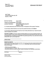 Notice to pay rent Notice to pay rent