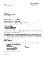 Notice to pay rent Notice to pay rent