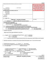 California Unlawful Detainer (Complaint)