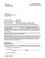 eviction notice forms legal eviction warnings ez landlord forms florida security deposit demand letter