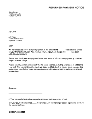 late rent notice tenant rent reminder notices ez landlord forms