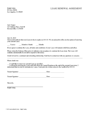 landlord tenant notices rental