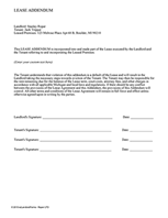 lease addendum template