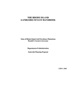 Rhode Island Landlord Tenant Handbook Rhode Island Landlord Tenant Handbook